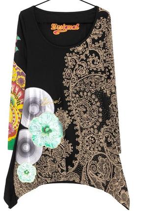 Женское платье бренда desigual в размере l.