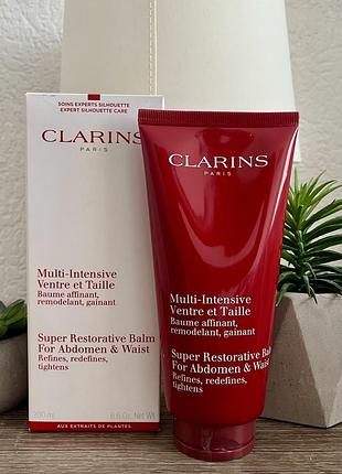 Clarins multi-intensive super restorative balm for abdomen &  waist бальзам для схуднення, 200мл❤️
