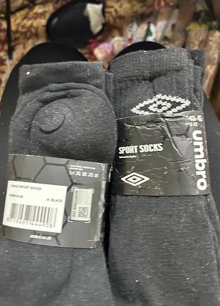 Нові спортивні шкарпетки umbro (оригінал) — комплект 6 пар!