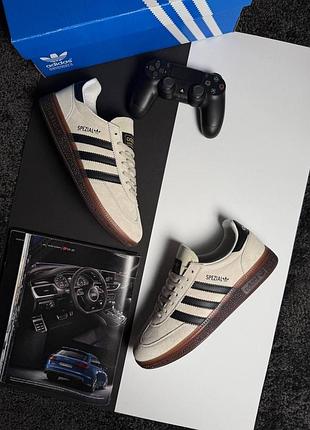 Чоловічі кросівки adidas spezial beige black