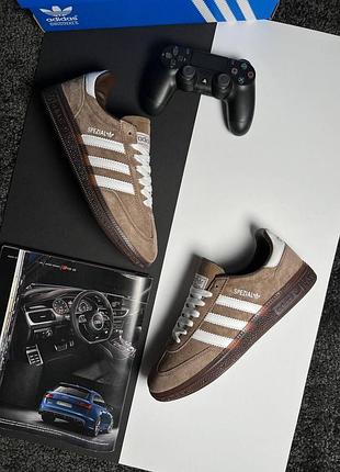 Чоловічі кросівки adidas spezial brown white