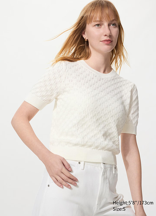 Джемпер uniqlo хлопковый короткие рукава