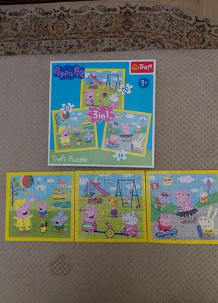 Пазлы "peppa pig" 3