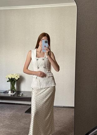 Білий жилет zara