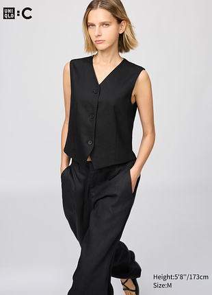 Жилет зі 100% преміум льону uniqlo