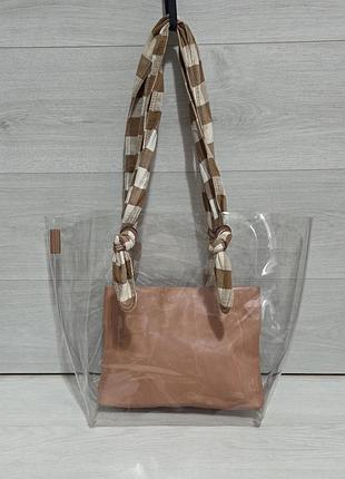 Прозора сумка-тоут loeffler randall