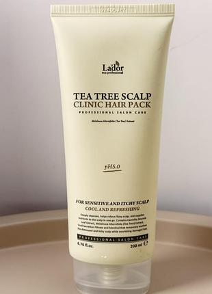 Очищаюча маска для шкіри голови та прикорневої зони la’dor tea tree scalp