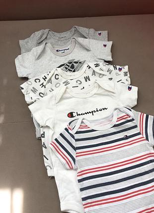 Боді champion + tommy 5 шт 6-9 міс