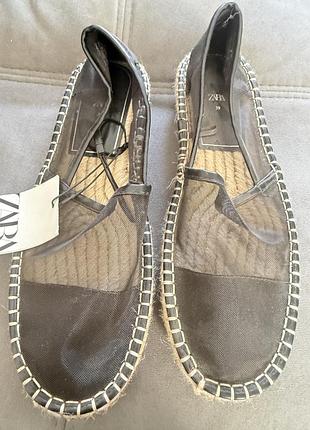 Туфли слипоны женские zara
