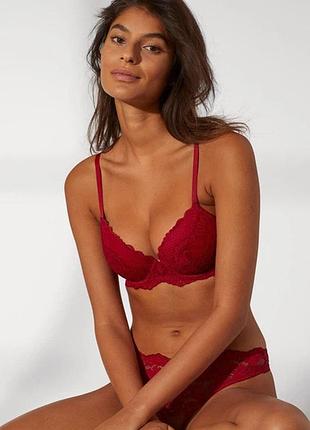 Красивый кружевной ажурный бюстгальтер с пуш ап h&m