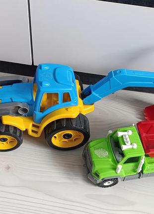 Игрушки, спецтехника, трактор, грузовик, кран 4