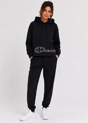Худи женская укороченная champion черная xs s (12345742-68)