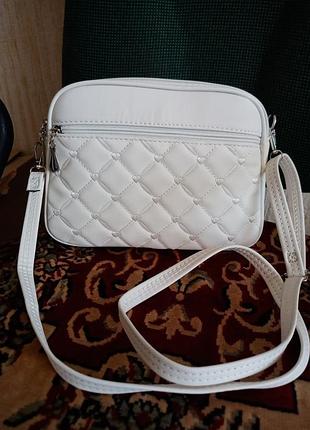 Біла сумочка жіноча (крос-боді)через плече з вишивкою👍🏻🤗🤍🤍🤍🤍👜👜👜