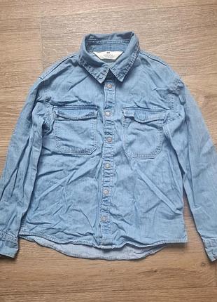Джинсова сорочка h&amp;m,легка,на кнопках
