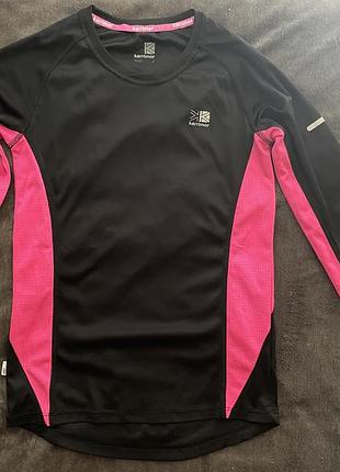 Жіноча спортивна кофта karrimor чорно-рожева