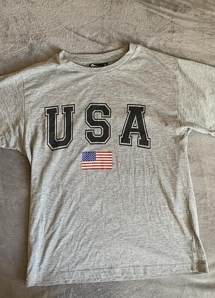 Сіра футболка "usa"