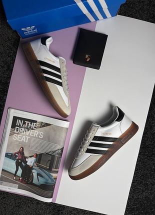 Жіночі кросівки adidas spezial white black beige