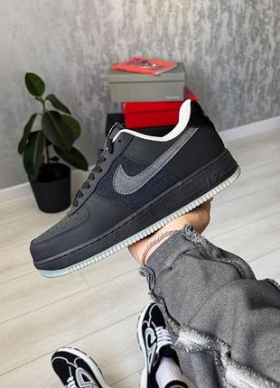 Мужские кроссовки nike air force 1 low black/anthracite / smb+ 🔗