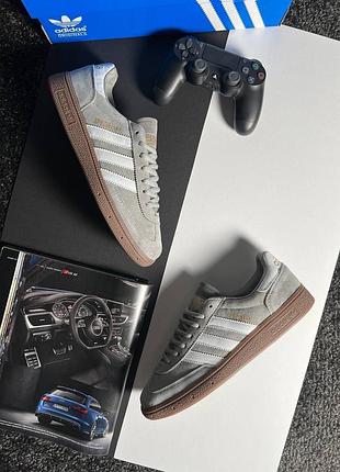Чоловічі кросівки adidas spezial light grey white