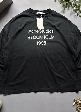 Acne studios лонгслів світли та чорний