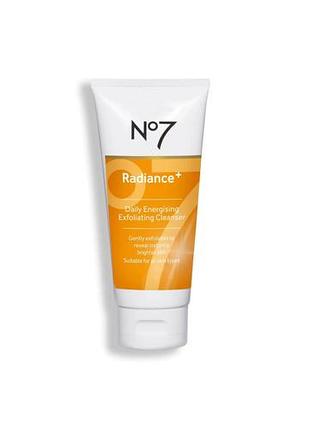 М’який щоденний гель-скраб для обличчя no7 radiance+ daily energising exfoliating cleanser, 50 мл