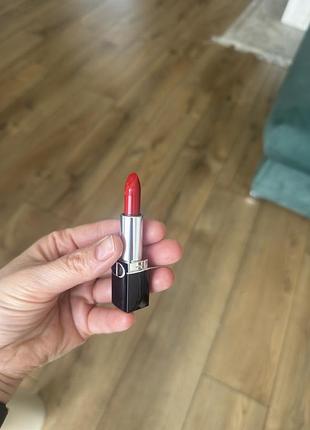 Помада  для губ dior rouge dior couture colour lipstick frolar lip 999 оригінал червона