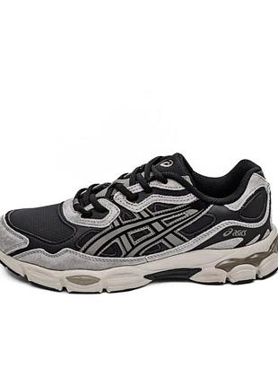 Мужские кроссовки asics gel-nyc black grey beige / smb+ 🔗