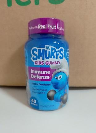 The smurfs, жевательные мультивитамины для защиты иммунитета, для детей от 3-х р. со вкусом ягод