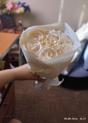 Букет из атласной ленты 🌼