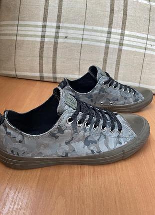 Оригінальні чоловічі бомбезні кеди converse all star колір як на фото камуфляж 42р довжина устілки 27.5см