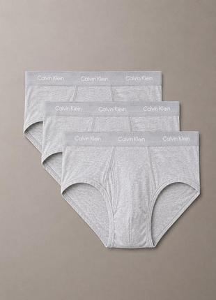 Набір чоловічі труси сліпи calvin klein упаковка 3 штук сірі