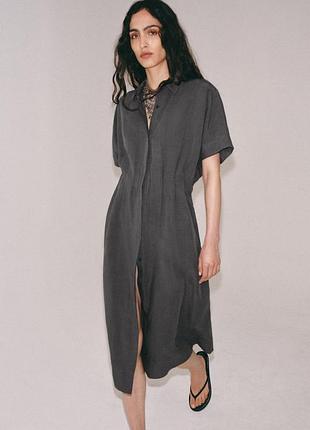 Сукня сорочка зара grey4786/062/802 с