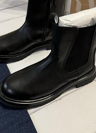 Нові шкіряні черевики челсі zara 38 розмір 24.5 см 25 см