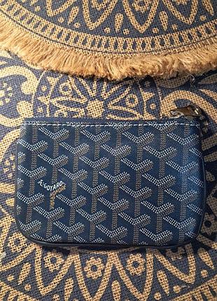 Goyard кошелек синий