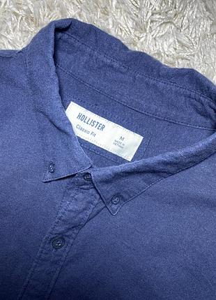Чоловіча утеплена сорочка hollister бавовна еластан, м
