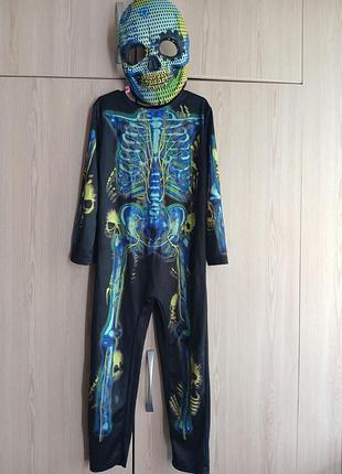 Костюм halloween скелет світиться у темряві f&f 5-6 р. 116