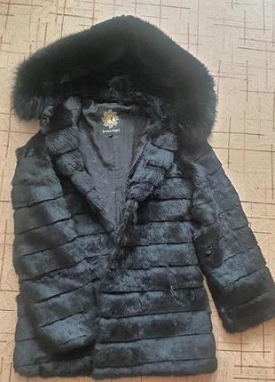 Шубка из кролика, натуральная, s m, aroma angel