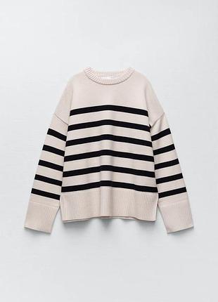 Светр в смужку zara