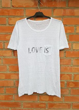 Zadig &amp; voltaire love is destroyed жіноча лляна футболка оригінал (s)