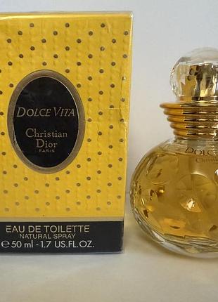 Christian dior dolce vita edt 50мл вінтаж оригінал!