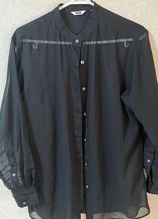 Хлопковая легкая рубашка от uniqlo