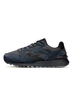 Кроссовки мужские reebok classic leather, серые кроссовки, демисезонные