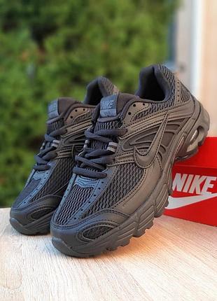 Женские качественные и стильные кроссовки nike air max moto 2k черные