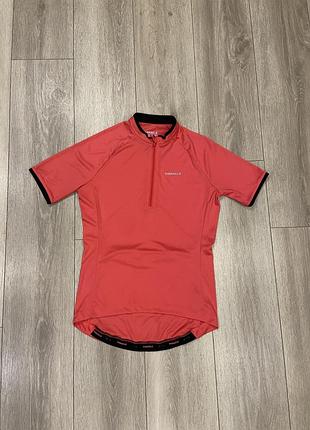|38-s| жіноча велофутболка pinnacle / велоджерсі / жіноче джерсі pinnacle short sleeve cycling jersey ladies - coral
