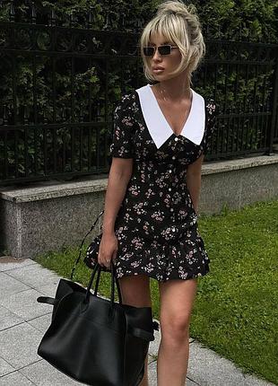 Платье с воротничком 🤍🖤