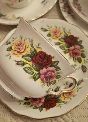 Чайная пара royal vale  «три розы» (three roses).