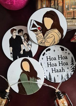 Сутінки, twilight,набір підставок під чашки, 4 шт