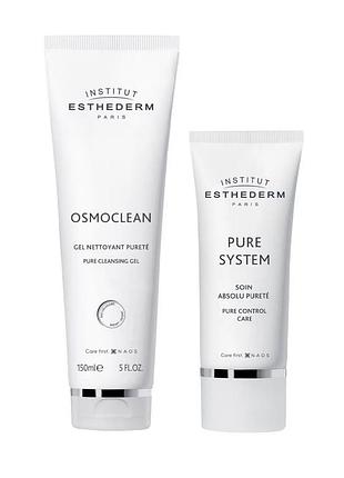 Institut esthederm osmoclean and pure control duo - дует для очищення та контролю шкіри