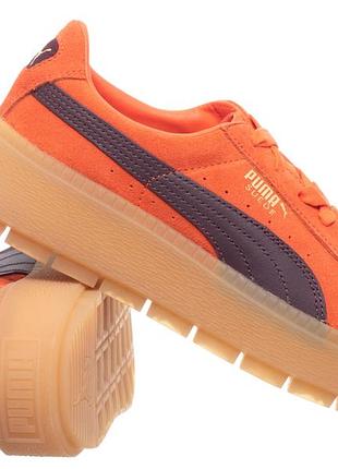 Женские кроссовки puma на платформе 37,5 (24 см) оранжевые