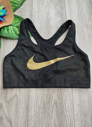 Топ женский nike черный с золотистым размером m